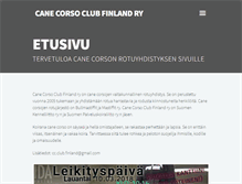 Tablet Screenshot of canecorsoclub.fi